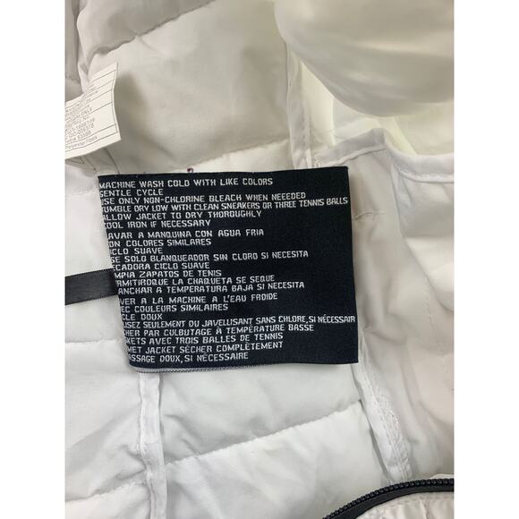 Guess Women's M White Puffer Jacket With Hood - Picture 4 of 14